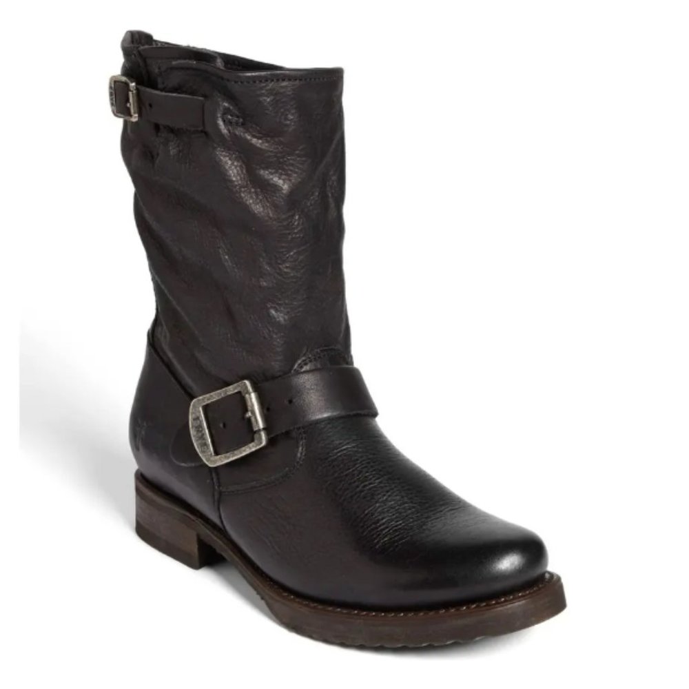 Frye Veronica Shortie Slouch Bootie - Black Stone